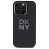 Oryginalne Etui IPHONE 16 PRO MAX DKNY Hardcase Liquid Silicone Metal Logo (DKHCP16XSMCBSK) czarne