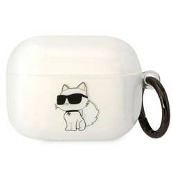 Original Handyhülle APPLE AIRPODS PRO Karl Lagerfeld Ikonik Choupette (KLAPHNCHTCT) transparent