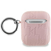 Karl Lagerfeld KLA2PGKIPP AirPods 1/2 cover różowy/pink Monogram Karl Head