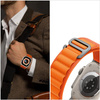 Strap for APPLE WATCH 4 / 5 / 6 / 7 / 8 / SE / ULTRA (42 / 44 / 45 / 49 MM) Tech-Protect Nylon Pro orange