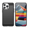 Flexible carbon pattern case for iPhone 15 Pro Max Carbon Case - black