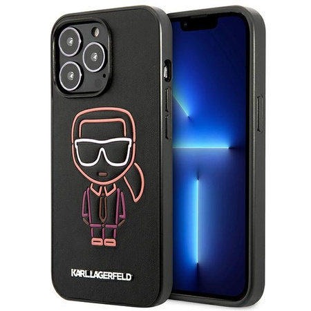 Original Case IPHONE 13 PRO MAX Karl Lagerfeld Hardcase Karl Ikonik Outline (KLHCP13XTUOK) multicolored