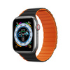 Magnetisches Apple Watch SE, 8, 7, 6, 5, 4, 3, 2, 1 (41, 40, 38 mm) Dux Ducis Armband (LD-Version) – Schwarz und Orange