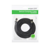 Ugreen kabel przewód internetowy sieciowy Ethernet patchcord RJ45 Cat 7 STP LAN 10 Gbps 1 m czarny (NW107 11268)