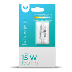 Żarówka LED G4 Silikon 1.7W 12V 4500K 170lm Forever Light