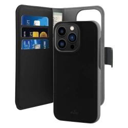 PURO Wallet Detachable - Etui 2w1 iPhone 14 Pro Max (czarny)