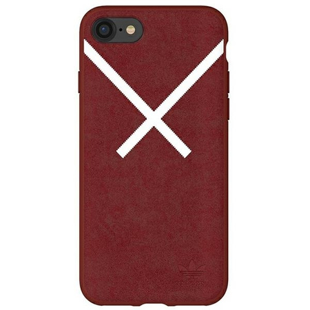 Original Handyhülle IPHONE 6 / 6S / 7 / 8 / SE 2020 / 2022 Adidas OR Moulded Case XBYO (29660) burgund