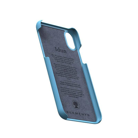 Nordic Elements Saeson Idun - Materiałowe etui iPhone Xs / X (Petrol)