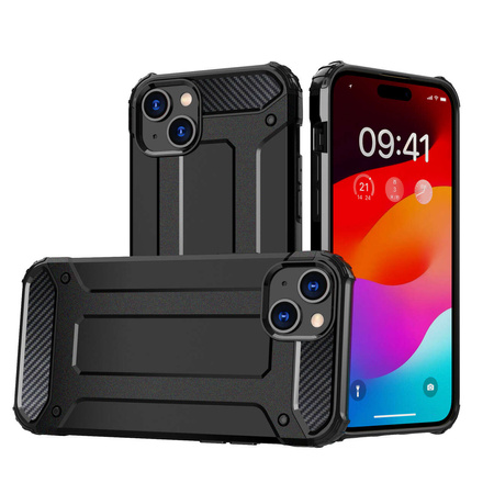 iPhone 15 Plus Hybrid Armor case - black