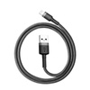 Baseus Cafule Cable - Kabel połączeniowy USB do Lightning, 2.4 A, 1 m (szary/czarny)