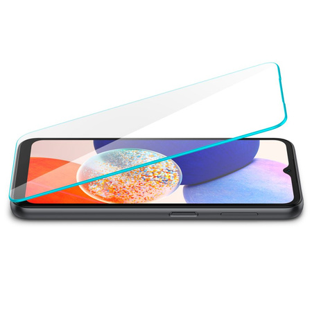 GEHÄRTETES GLAS Spigen GLAS.TR SLIM 2ER-PACK GALAXY A14 5G KLAR