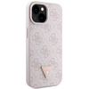 Original Case APPLE IPHONE 15 Guess Hardcase Crossbody 4G Metal Logo (GUHCP15SP4TDSCPP) pink