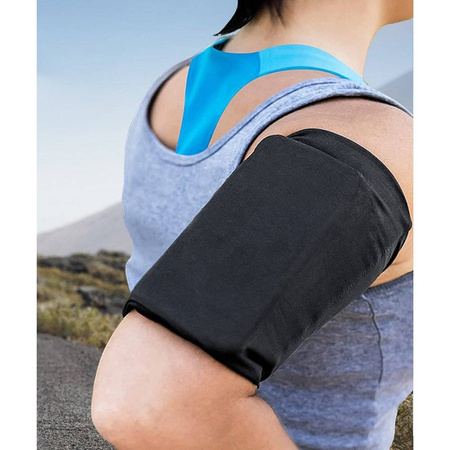 Elastic fabric armband armband for running fitness XL navy blue