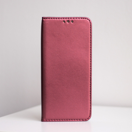 Etui Smart Magnetic do Oppo Reno 12 5G (Global) burgundowe