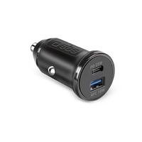 SBS TECRPD25W Car Charger 25W USB-A USB-C with Power Delivery - Black