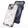 Honeycomb Case armor cover with TPU Bumper for iPhone 13 mini blue