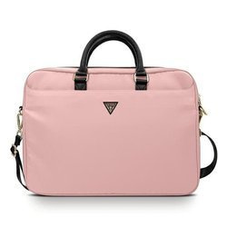 Guess Nylon Computer Bag - Torba na notebooka 15" / 16" (różowy)