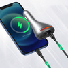 Ugreen USB Type C / USB QC PD 24W car charger with 12V cigarette lighter socket silver (CD204)