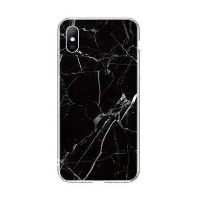 Wozinsky Marble żelowe etui pokrowiec marmur Xiaomi Mi Note 10 Lite czarny