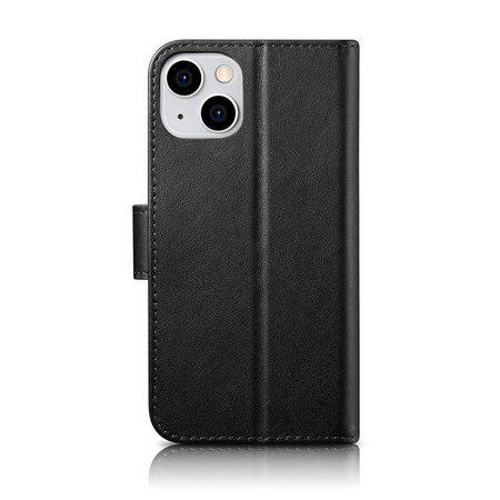 iCarer Wallet Case 2in1 iPhone 14 Flip Leather Anti-RFID Black (WMI14220725-BK)