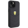 Ferrari Quilted Metal Logo case for iPhone 15 - black