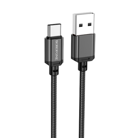 Borofone Kabel BX87 Sharp - USB na Typ C - 3A 1 metr czarny