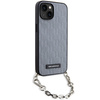 Karl Lagerfeld KLHCP14SSACKLHPG iPhone 14 6.1" silver/silver hardcase Saffiano Monogram Chain