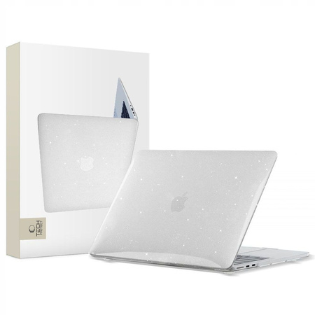 Etui MACBOOK AIR 13 2022 Tech-Protect SmartShell Glitter Clear transparentne