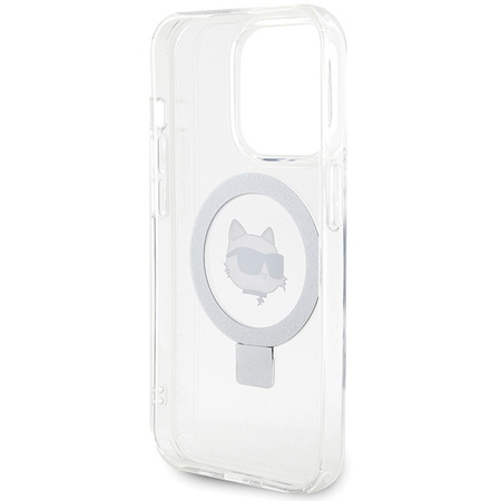 Karl Lagerfeld KLHMP15XHMRSCHH iPhone 15 Pro Max 6.7&quot; white/white hardcase Ring Stand Choupette Head MagSafe