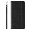 Magnet Strap Case for iPhone 12 Pouch Wallet + Mini Lanyard Pendant Black