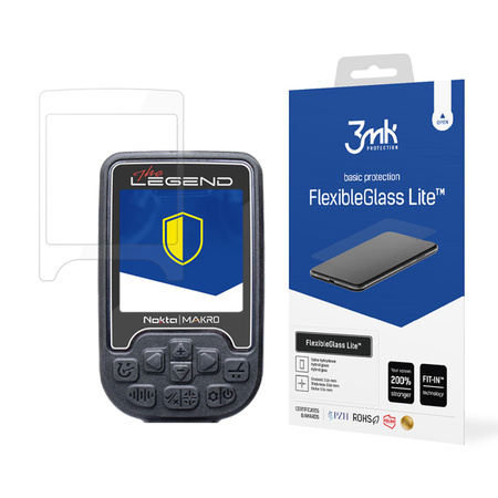 3mk FlexibleGlass Lite™ Hybridglas auf Nokta Makro The Legend (Rahmen)