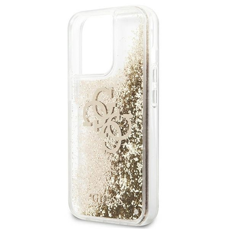 Guess GUHCP13XLG4GGO iPhone 13 Pro Max 6,7" złoty/gold hardcase 4G Big Liquid Glitter