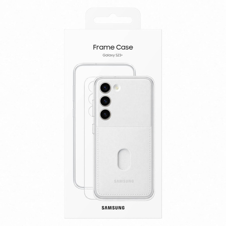 Samsung Frame Cover für Samsung Galaxy S23+ Hülle mit austauschbaren Rückseiten weiß (EF-MS916CWEGWW)