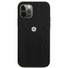 Etui BMW BMHCP12LRSPPK iPhone 12 Pro Max 6,7" czarny/black hardcase Leather Curve Perforate