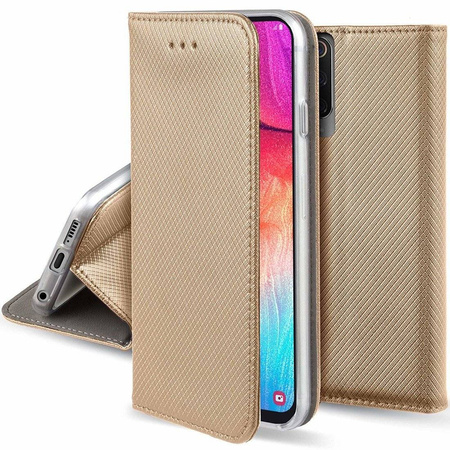 Etui XIAOMI REDMI 9A portfel z klapką Flip Magnet złote