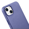 iCarer Case Leather Genuine Leather Case Cover for iPhone 14 Light Purple (WMI14220705-LP) (MagSafe Compatible)