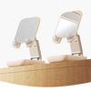 Adjustable phone stand with mirror Baseus Seashell Series - beige