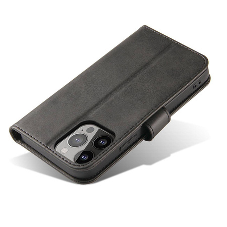 Magnet Case Case für Realme 10 Cover mit Flip Wallet Ständer schwarz