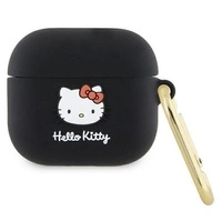 Hello Kitty Silikon 3D Kitty Head Hülle für AirPods 3 – Schwarz