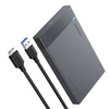 Ugreen kieszeń na dysk HDD SSD obudowa dysku SATA 2,5'' USB 3.2 Gen 1 (5 Gbps) micro USB SuperSpeed + kabel 0,5 m czarny (US221 30848)