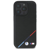 Original Handyhülle IPHONE 16 PRO MAX BMW Hardcase M Perforated Tricolor Line MagSafe (BMHMP16X23PUPDK) schwarz