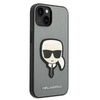 Karl Lagerfeld Saffiano Karl Head Patch Case – Etui iPhone 14 Plus (srebrny)