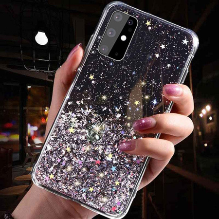 Etui IPHONE 13 PRO MAX Brokat Cekiny Glue Glitter Case czarne