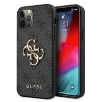 Guess GUHCP12M4GMGGR iPhone 12/12 Pro 6,1" szary/grey hardcase 4G Big Metal Logo