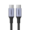 Ugreen kabel przewód USB Typ C - USB Typ C 5 A 100 W Power Delivery Quick Charge 3.0 FCP 480 Mbps 1 m czarny (70427 US316)