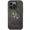 Guess GUHCP15L4GMGGR iPhone 15 Pro 6,1" grau/graues Hardcase 4G Big Metal Logo