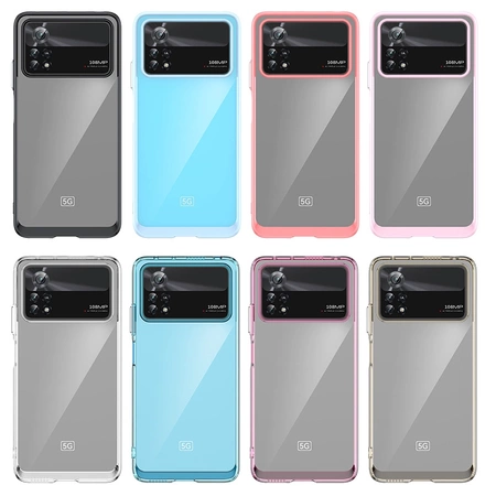 Outer Space Case for Xiaomi Poco X4 Pro 5G cover with a flexible frame blue