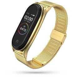 Pasek do XIAOMI MI SMART BAND 7 Tech-Protect Milaneseband złote