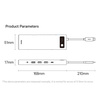 Baseus Metal Gleam Multifunktions-HUB USB Typ C 12in1 HDMI / DP / USB Typ C / Miniklinke 3,5 mm / RJ45 / SD (WKWG020213)