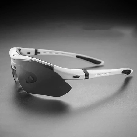 Rockbros 10002 polarisierende Fahrradbrille – weiß